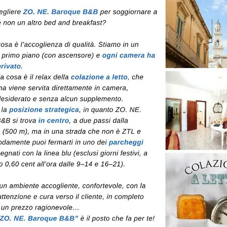Bed & Breakfast Zo. Ne. Baroque Lecce